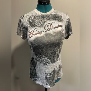 Harley Davidson, ladies graphic Tee